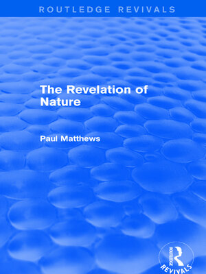 cover image of The Revelation of Nature